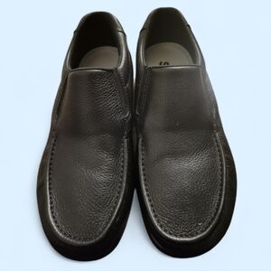 SAS Men's Dark Leather Slip-On Loafers